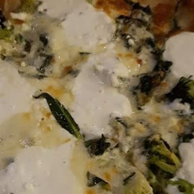 Fresh Broccoli Specialty Pizza.