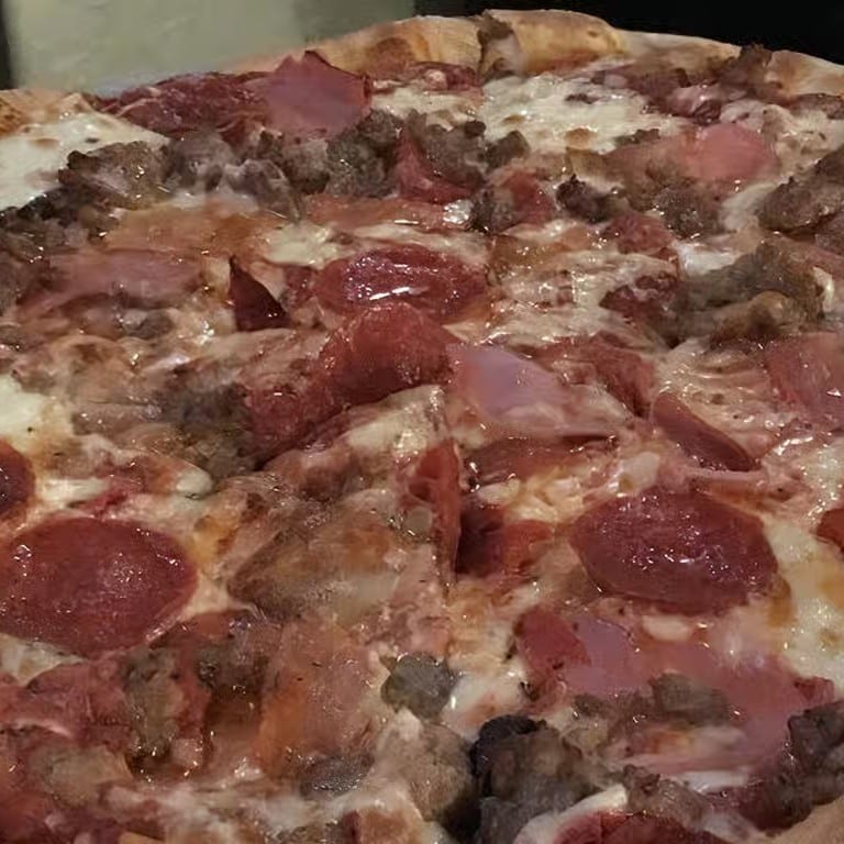 Meat Cravers Specialty Pizza.