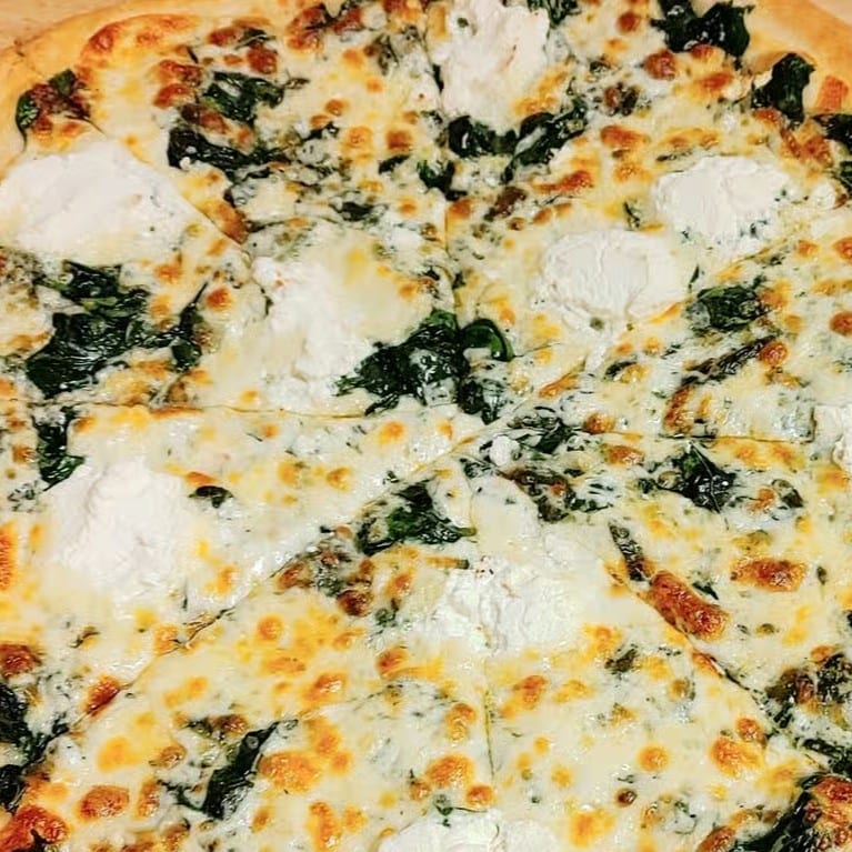 Spinach Pizza.