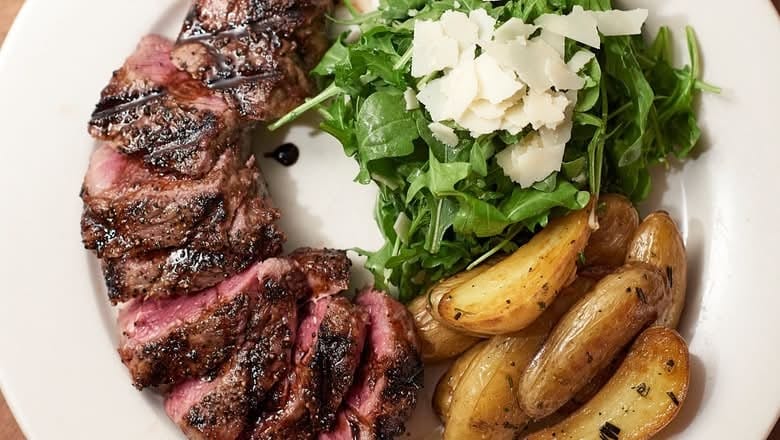 New York Strip Steak.