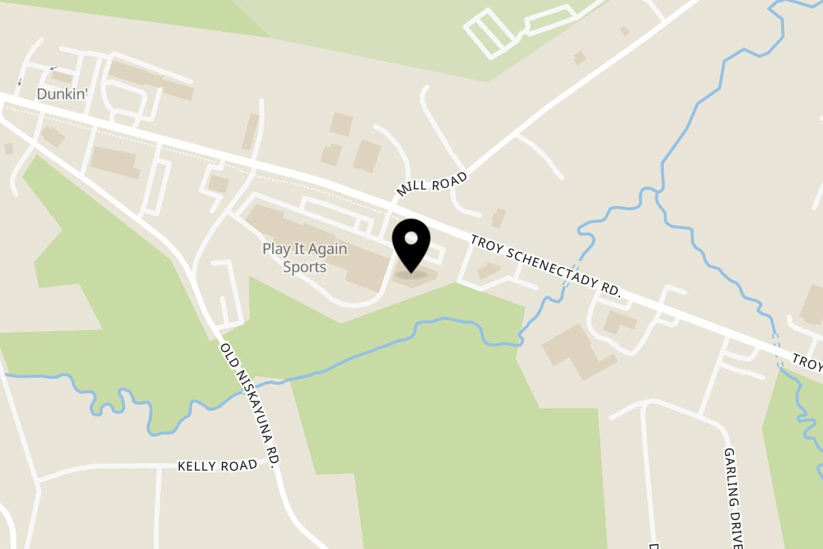 Map showing the location of Mercato's Italian grill and Restaurant on 952 Troy-Schenectady Rd in Latham